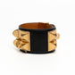 Hermes Collier de Chien Black Leather Bracelet