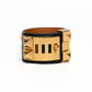 Hermes Collier de Chien Black Leather Bracelet