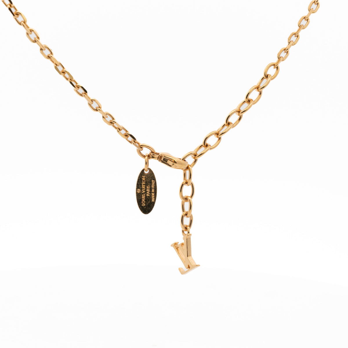 Louis Vuitton Gamble Crystal Cube Necklace