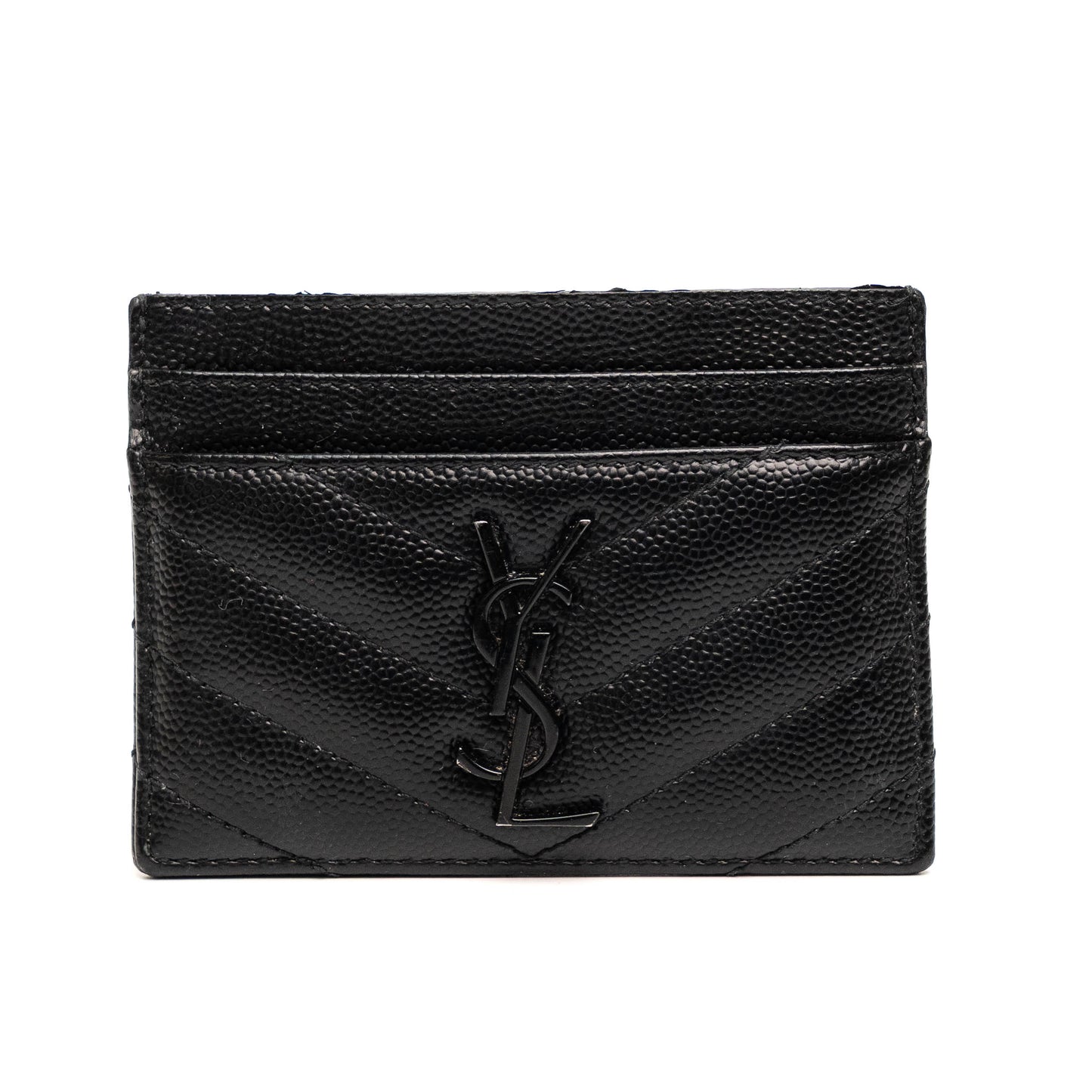 Saint Laurent Black Monogram Card Case