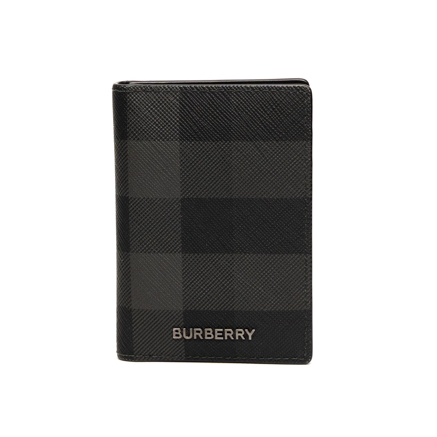 Burberry Charcoal Check Folding Card Case