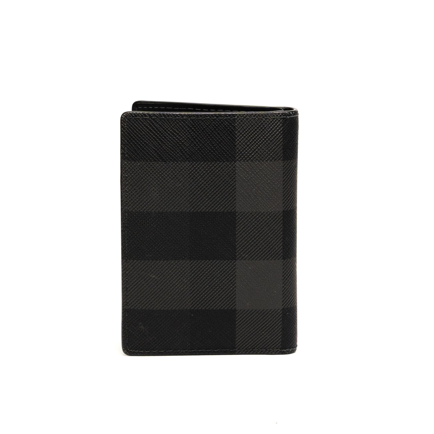 Burberry Charcoal Check Folding Card Case