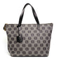 Loewe Anagram Grey Black Leather Tote