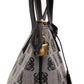 Loewe Anagram Grey Black Leather Tote