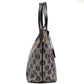Loewe Anagram Grey Black Leather Tote
