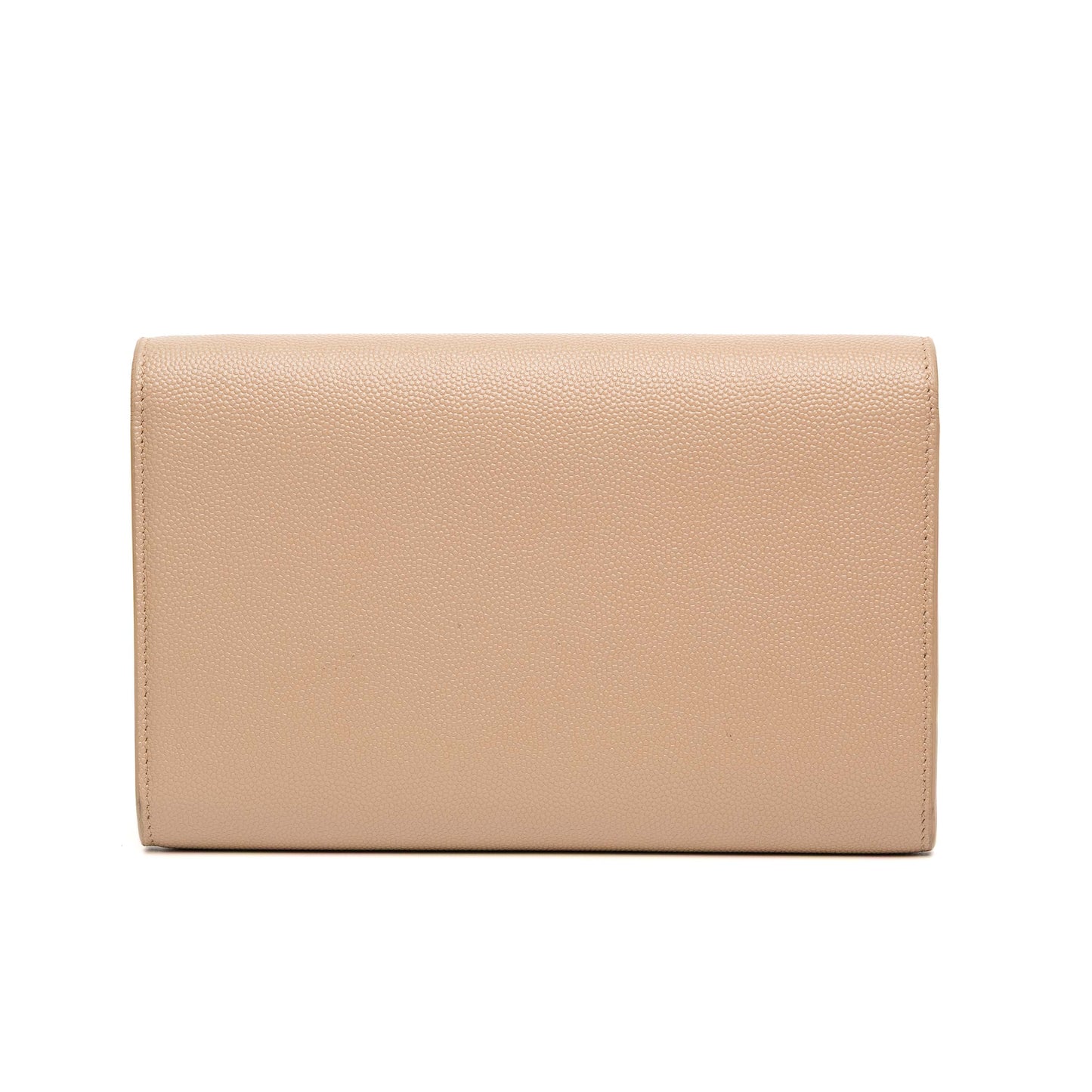 Saint Laurent Envelope Chain Wallet Beige
