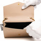 Saint Laurent Envelope Chain Wallet Beige