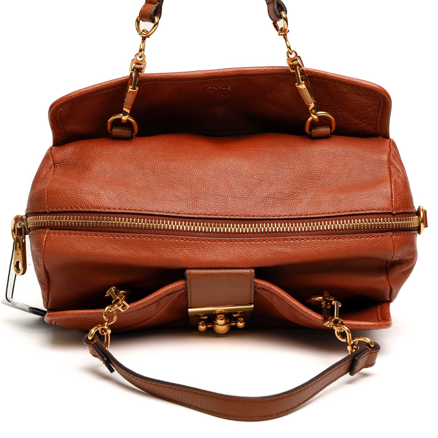 Chloé Elsie Brown Leather 2-Way Bag