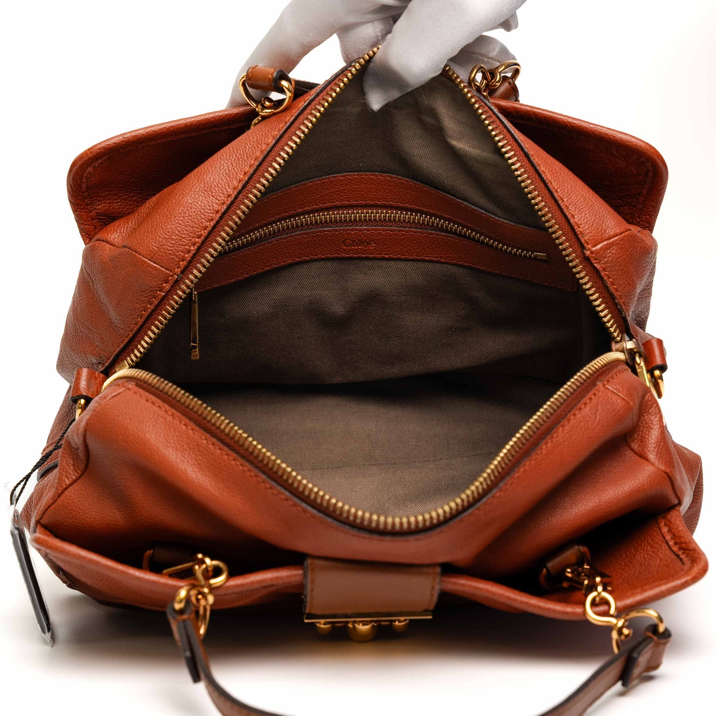 Chloé Elsie Brown Leather 2-Way Bag
