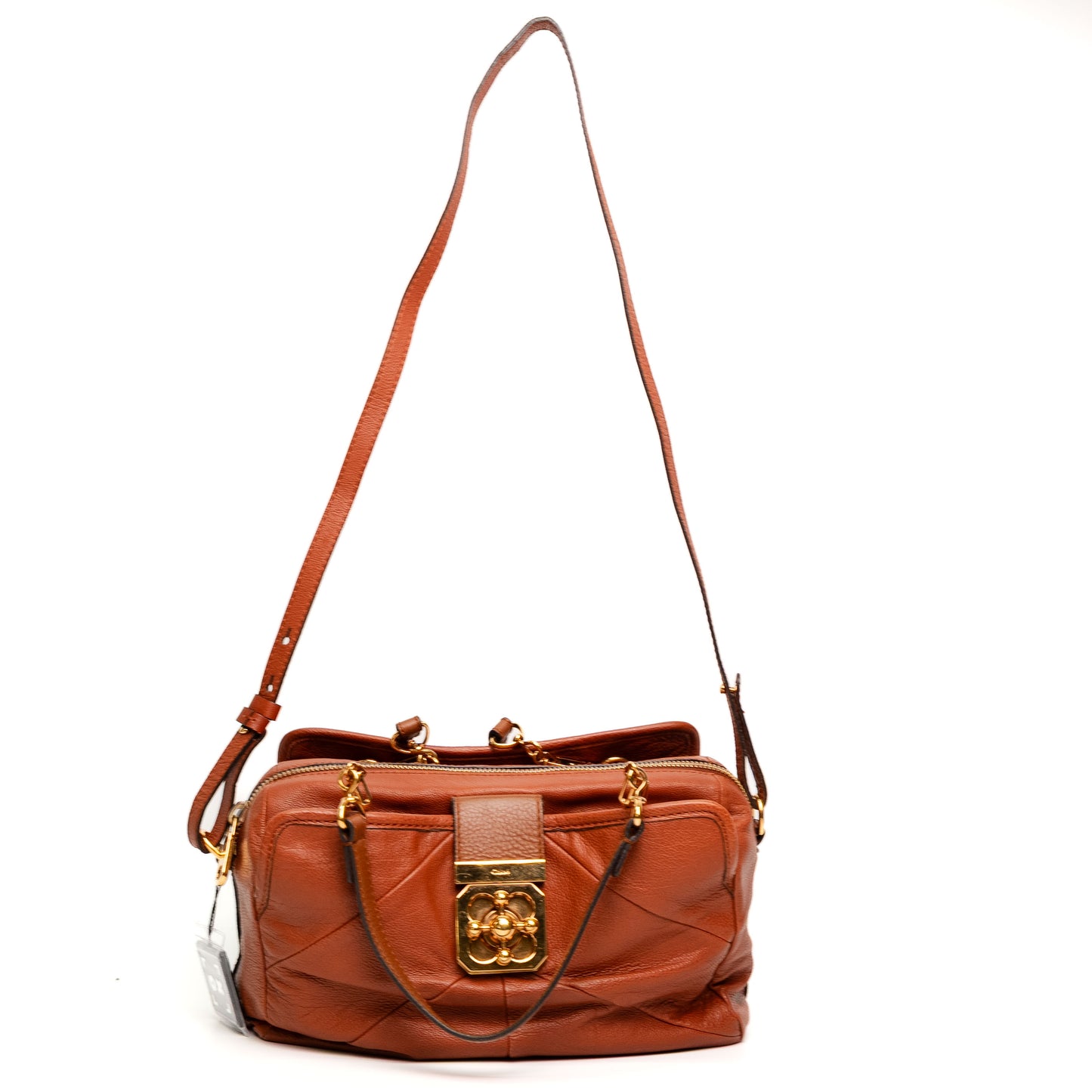 Chloé Elsie Brown Leather 2-Way Bag