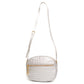 Celine C Charm Silver Leather Crossbody Bag