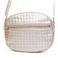 Celine C Charm Silver Leather Crossbody Bag