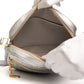 Celine C Charm Silver Leather Crossbody Bag