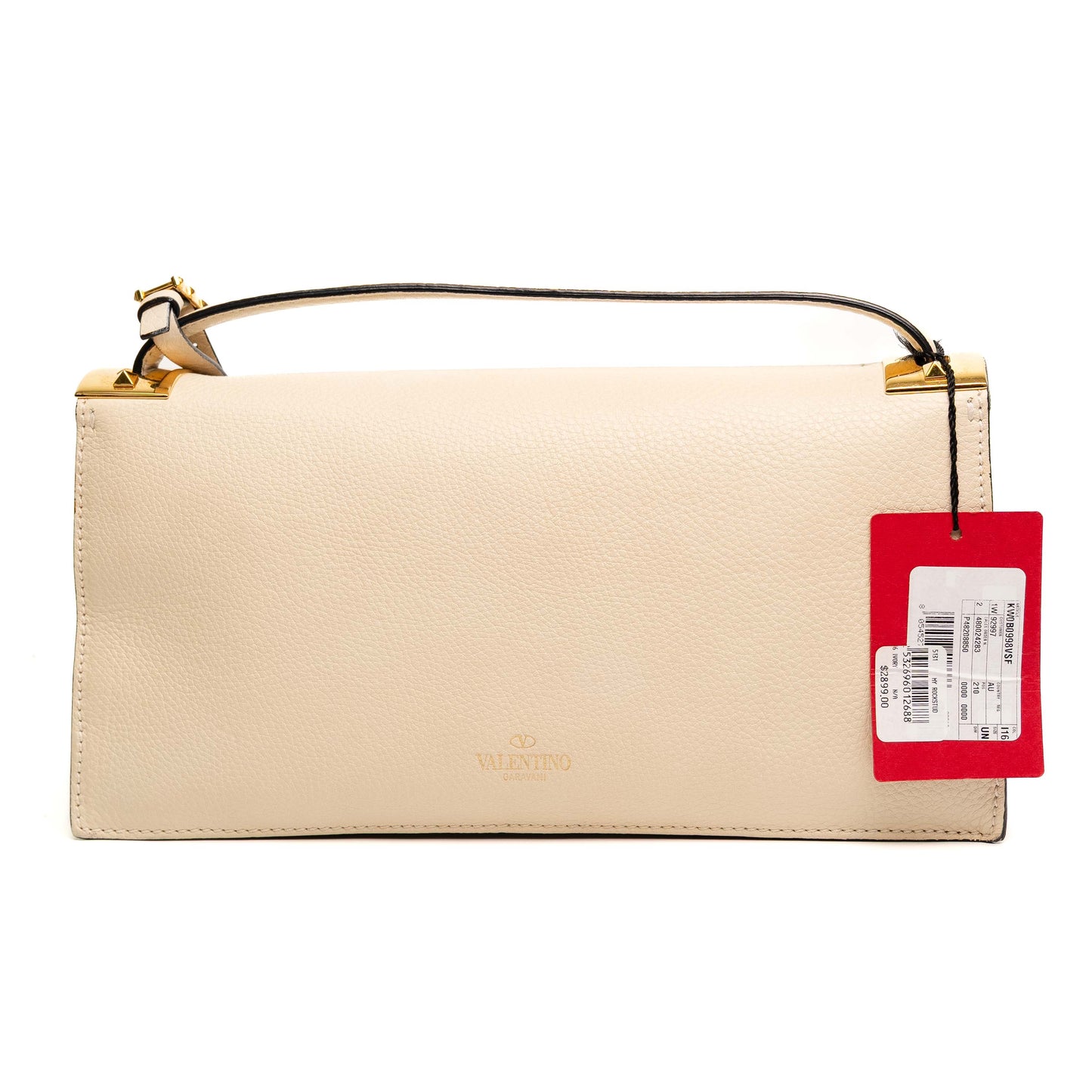 Valentino Garavani Ivory Leather Shoulder Bag