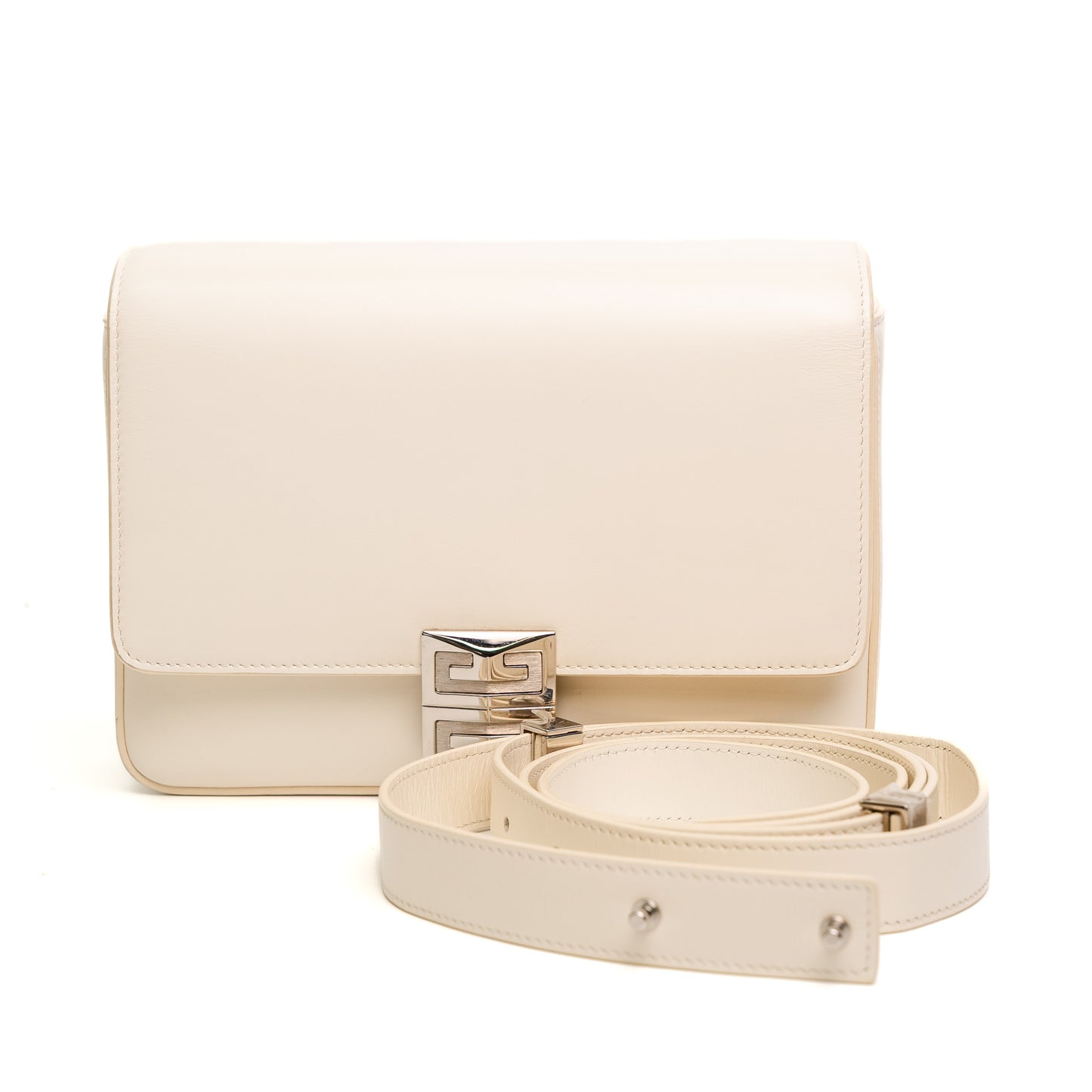Givenchy Cream Leather Medium Shoulder Bag