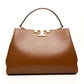 Tory Burch Eleanor Brown Leather Satchel