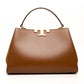 Tory Burch Eleanor Brown Leather Satchel