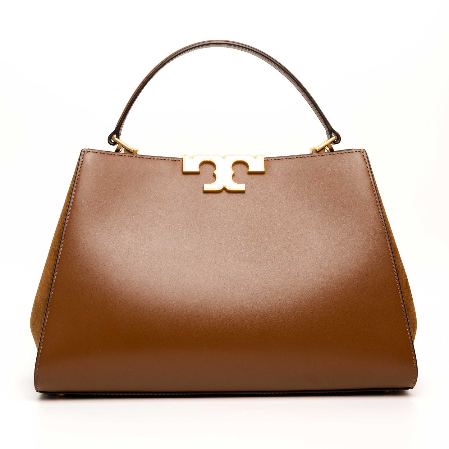 Tory Burch Eleanor Brown Leather Satchel