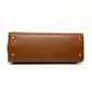 Tory Burch Eleanor Brown Leather Satchel