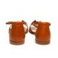Hermes Santorini Orange Ankle Strap Sandals
