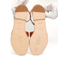 Hermes Santorini Orange Ankle Strap Sandals