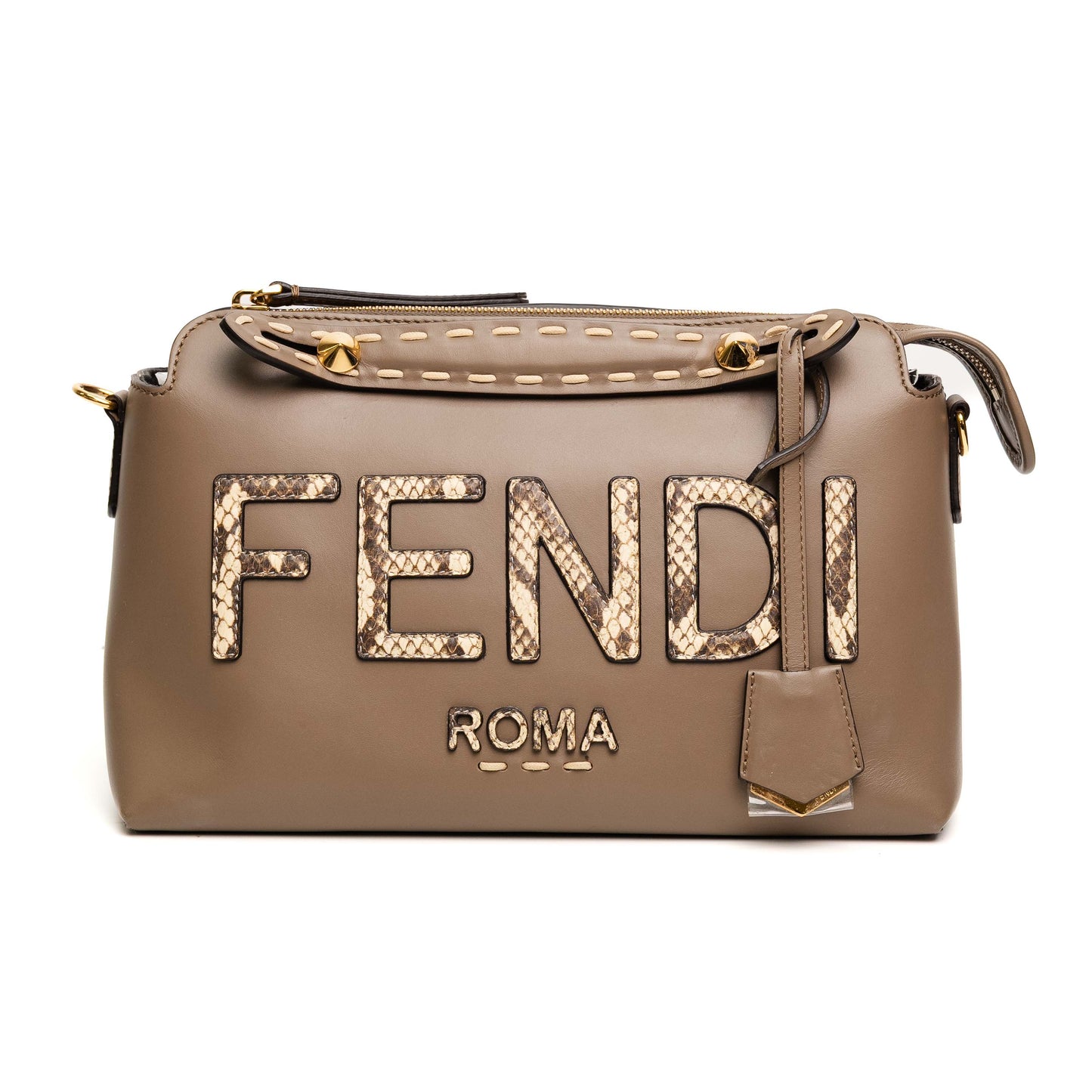Fendi By The Way Beige Boston Bag