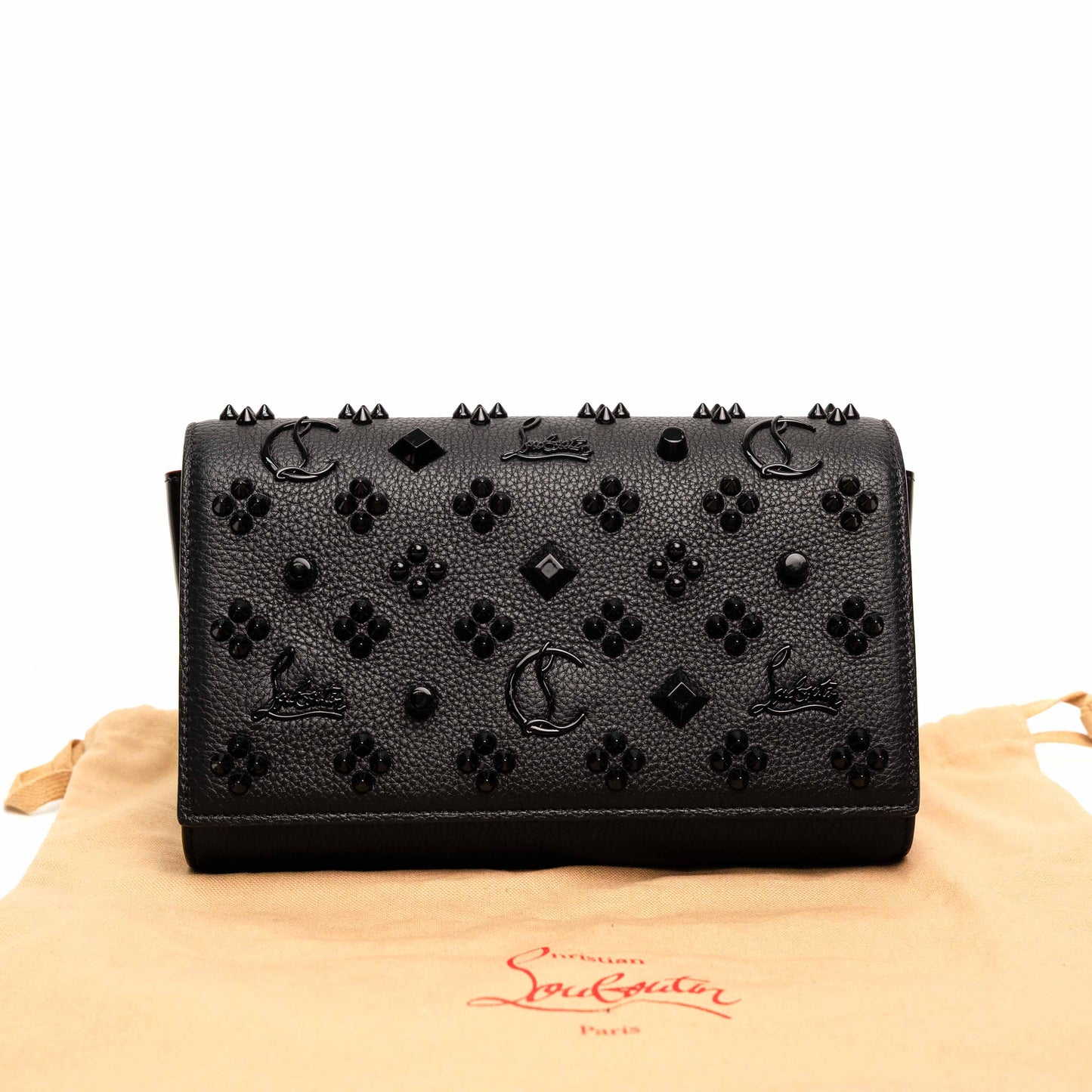 Christian Louboutin Paloma Black Clutch