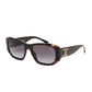 Chanel Havana Tweed Gradient Rectangle Sunglasses