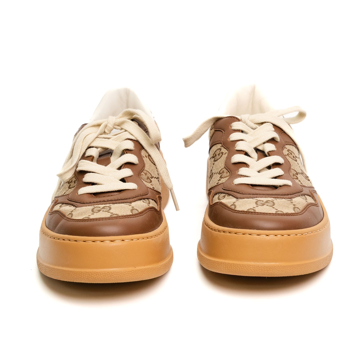 Gucci GG Brown Platform Sneakers