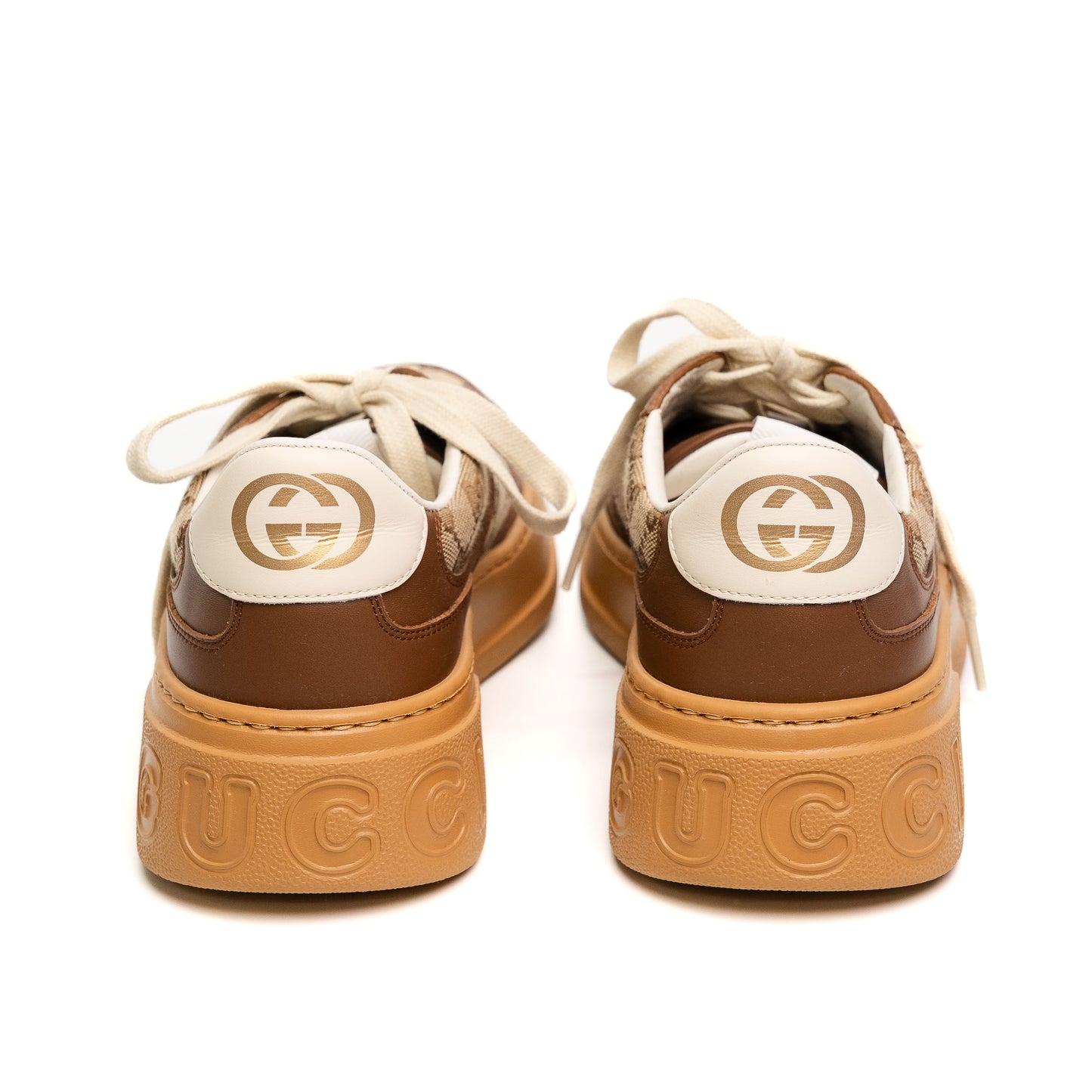 Gucci GG Brown Platform Sneakers
