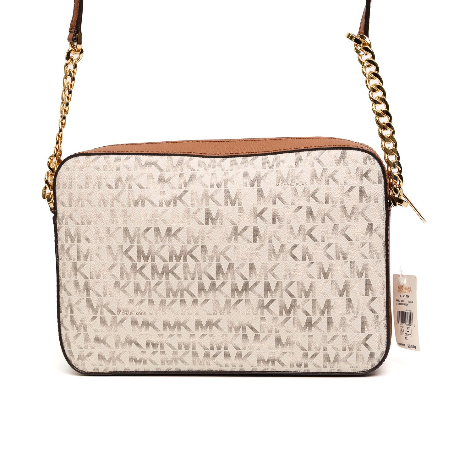Michael Kors Jet Set Vanilla Logo Crossbody Bag