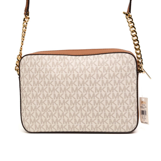 Michael Kors Jet Set Vanilla Logo Crossbody Bag