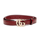 Gucci Debossed Interlocking G Leather Belt