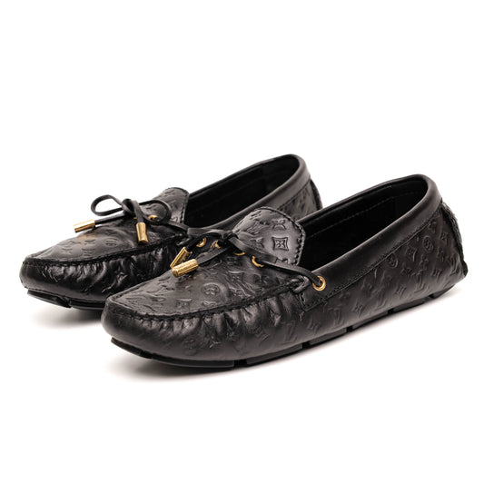 Louis Vuitton Gloria Black Leather Loafers