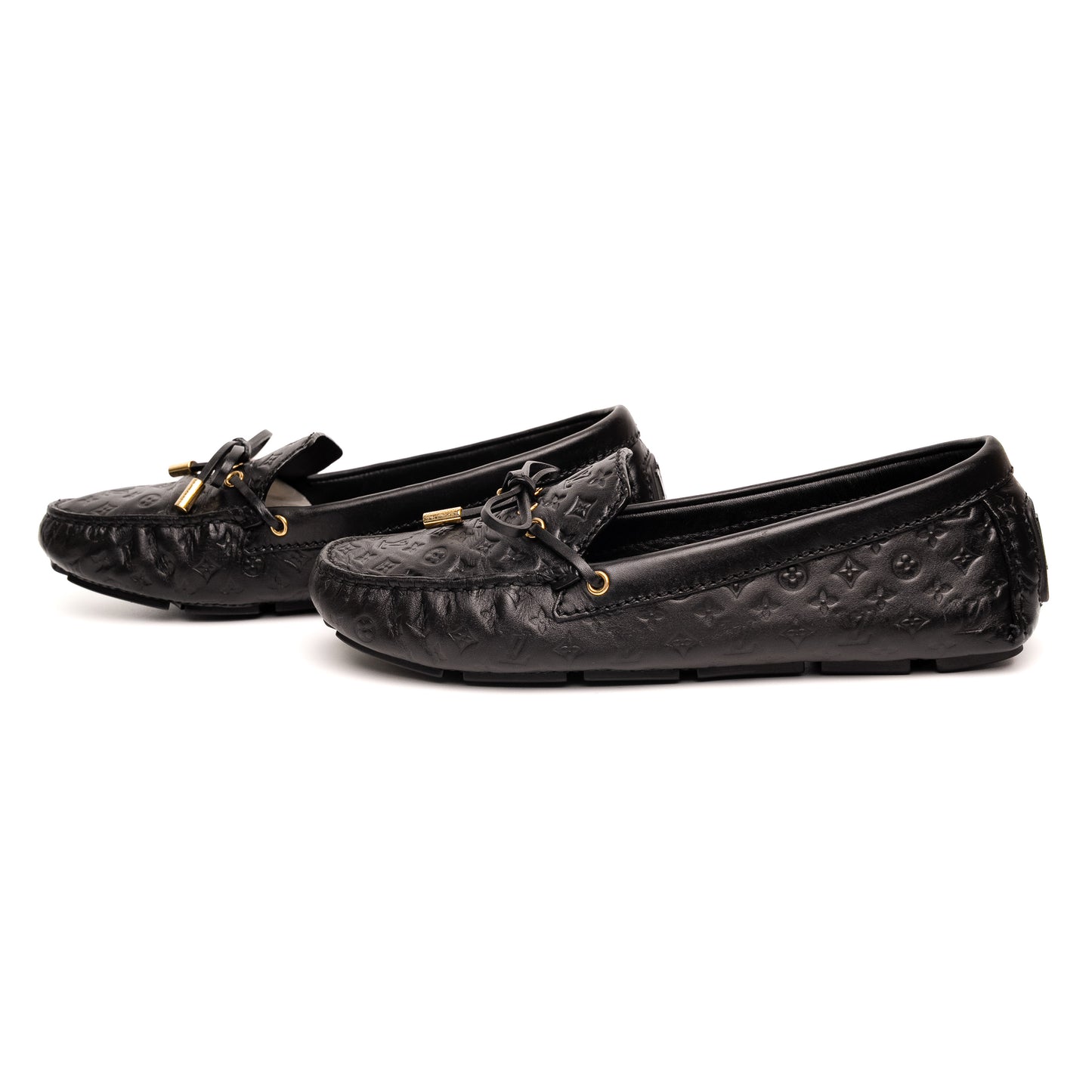 Louis Vuitton Gloria Black Leather Loafers
