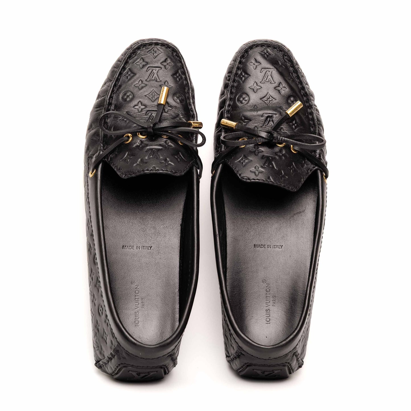Louis Vuitton Gloria Black Leather Loafers