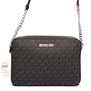 Michael Kors Jet Set Black Logo Crossbody Bag