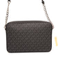 Michael Kors Jet Set Black Logo Crossbody Bag