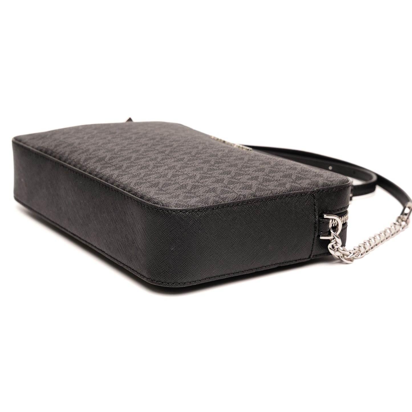 Michael Kors Jet Set Black Logo Crossbody Bag