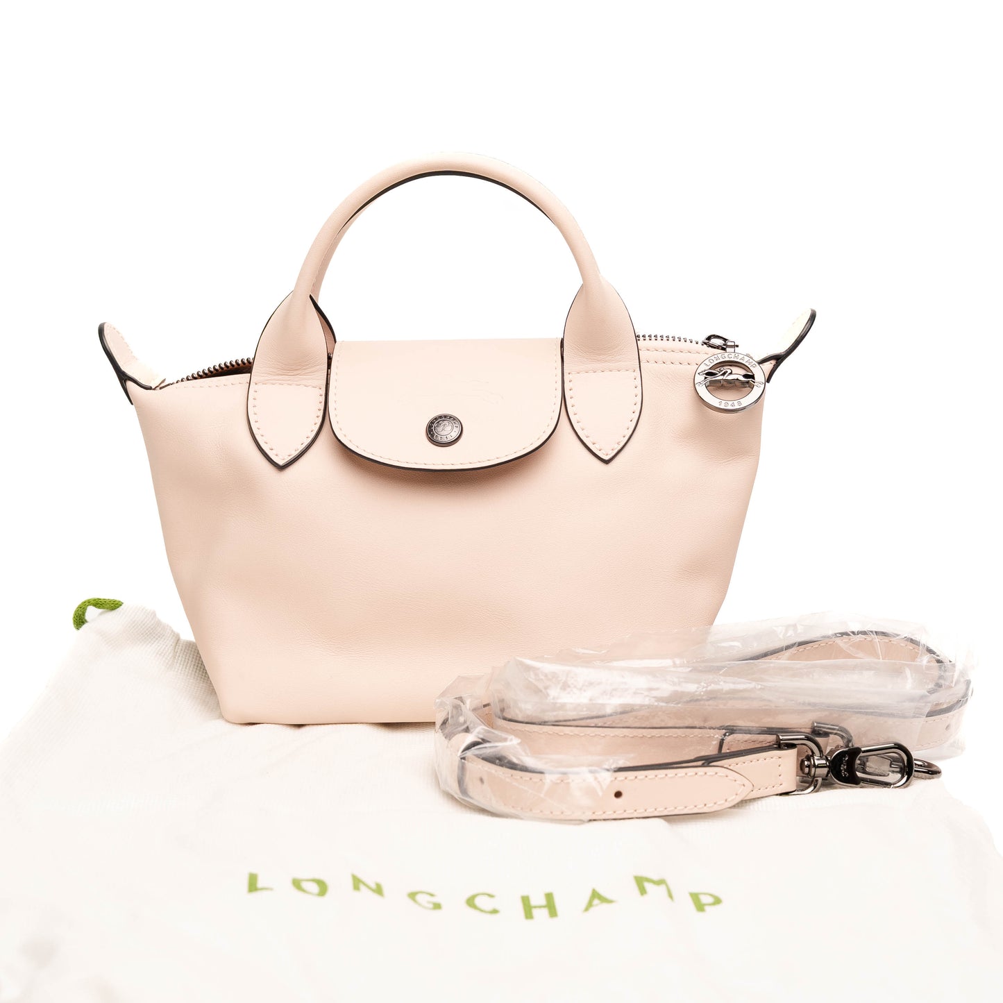 Longchamp Le Pliage Xtra XS Paper Leather Pouch