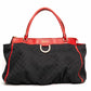 Gucci Abbey D-Ring Black Red GG Canvas Shoulder Bag