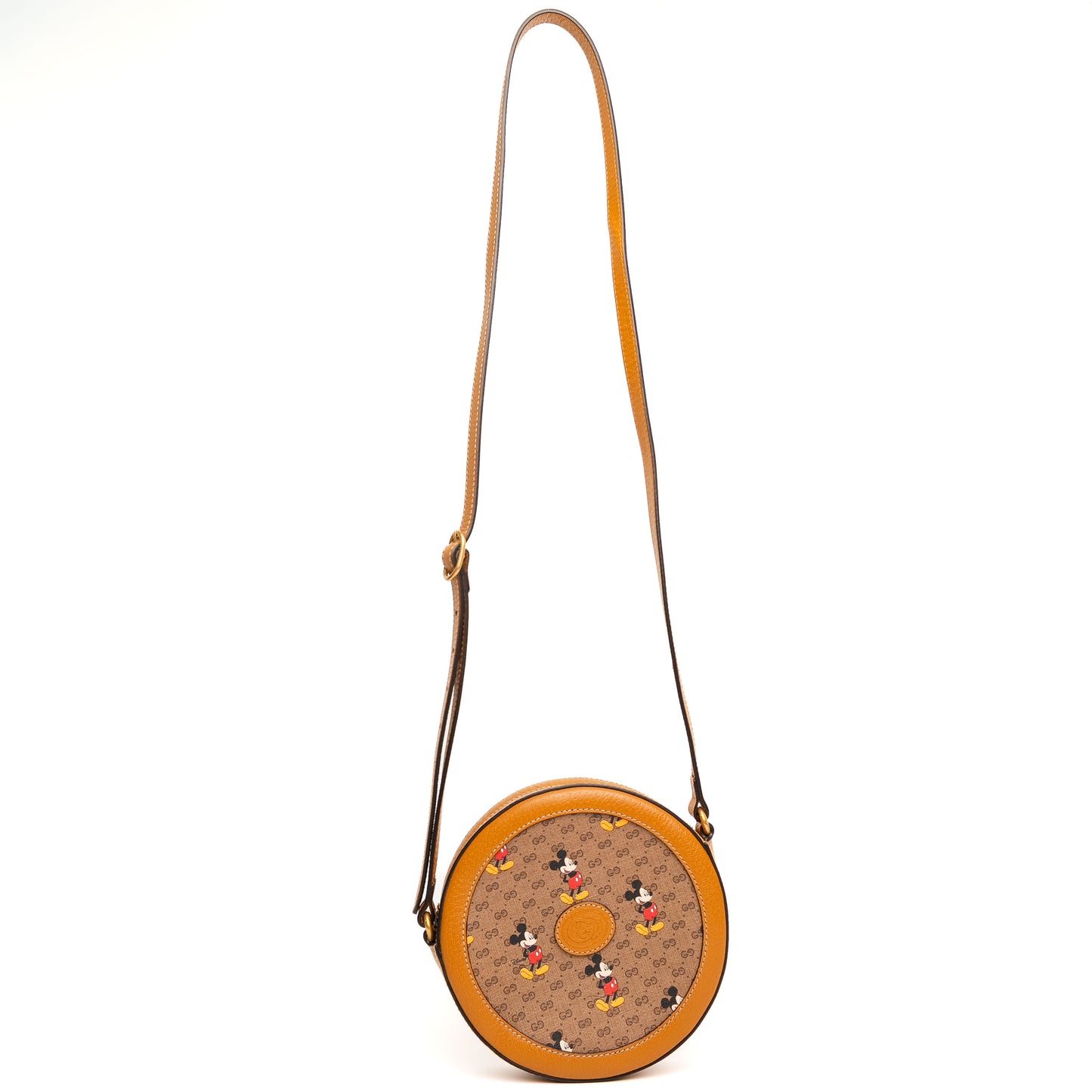 Gucci x Disney Mickey Mouse GG Round Crossbody Bag