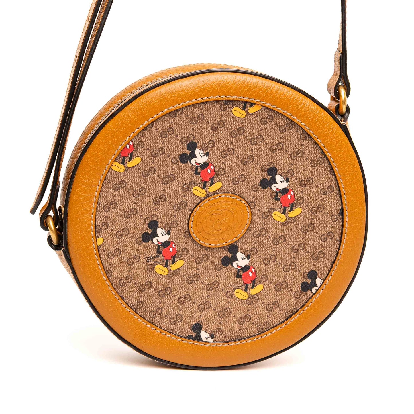 Gucci x Disney Mickey Mouse GG Round Crossbody Bag