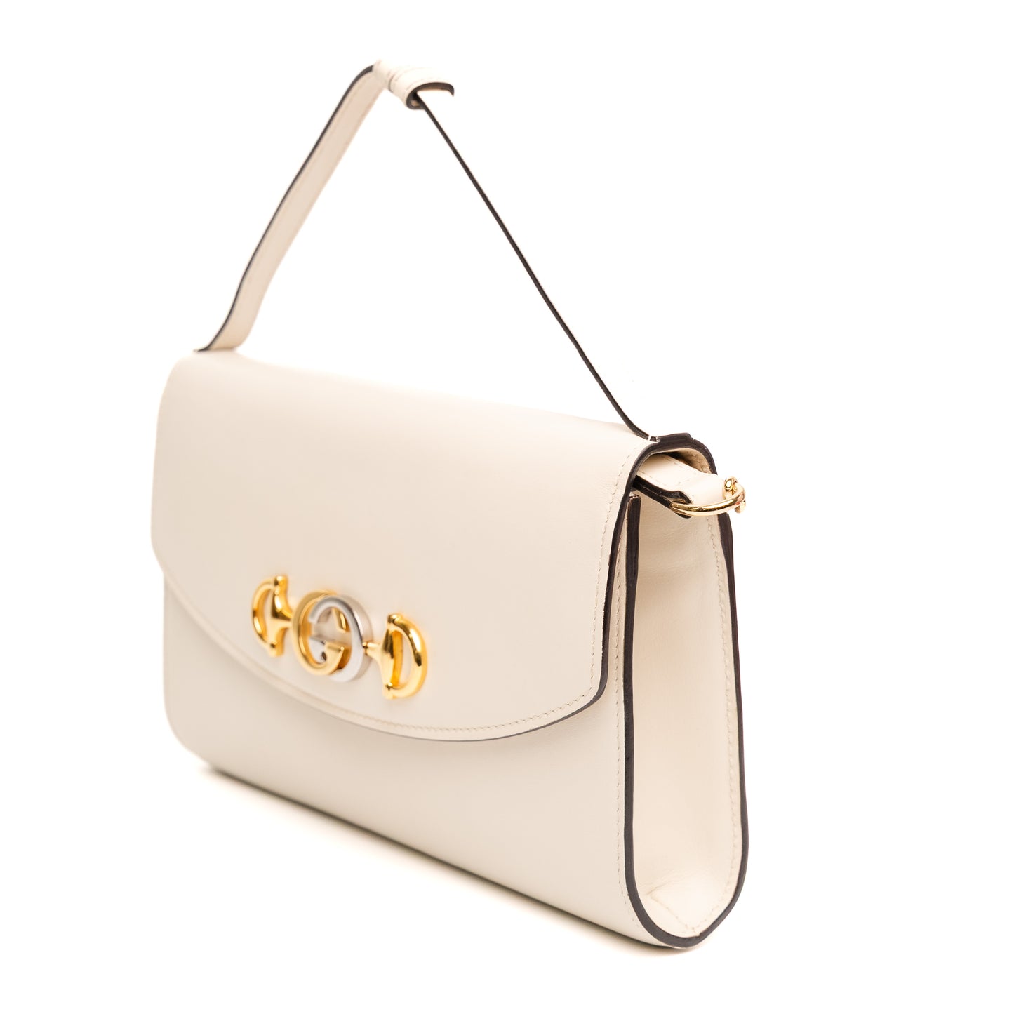 Gucci Zumi Mini White Leather Shoulder Bag