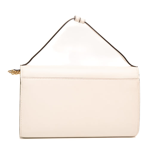 Gucci Zumi Mini White Leather Shoulder Bag