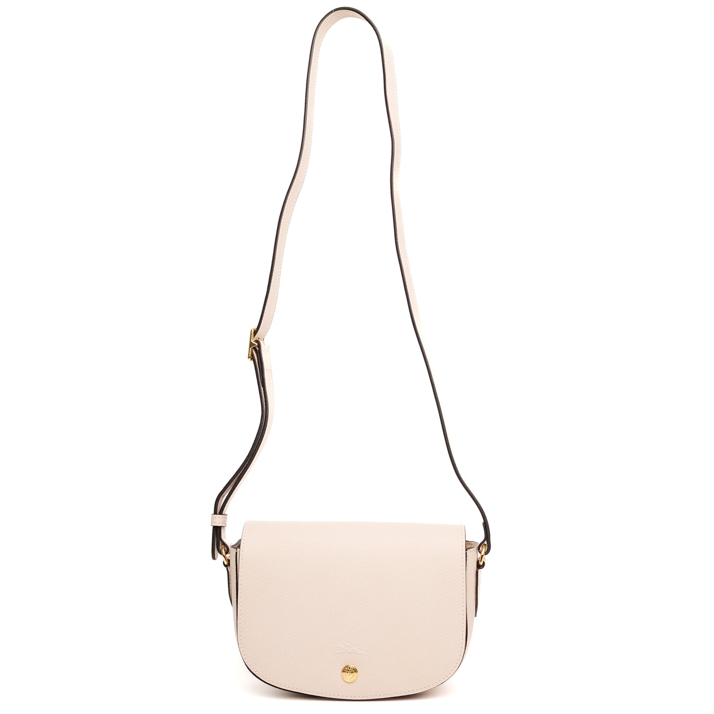 Longchamp Epure White Leather Crossbody Bag