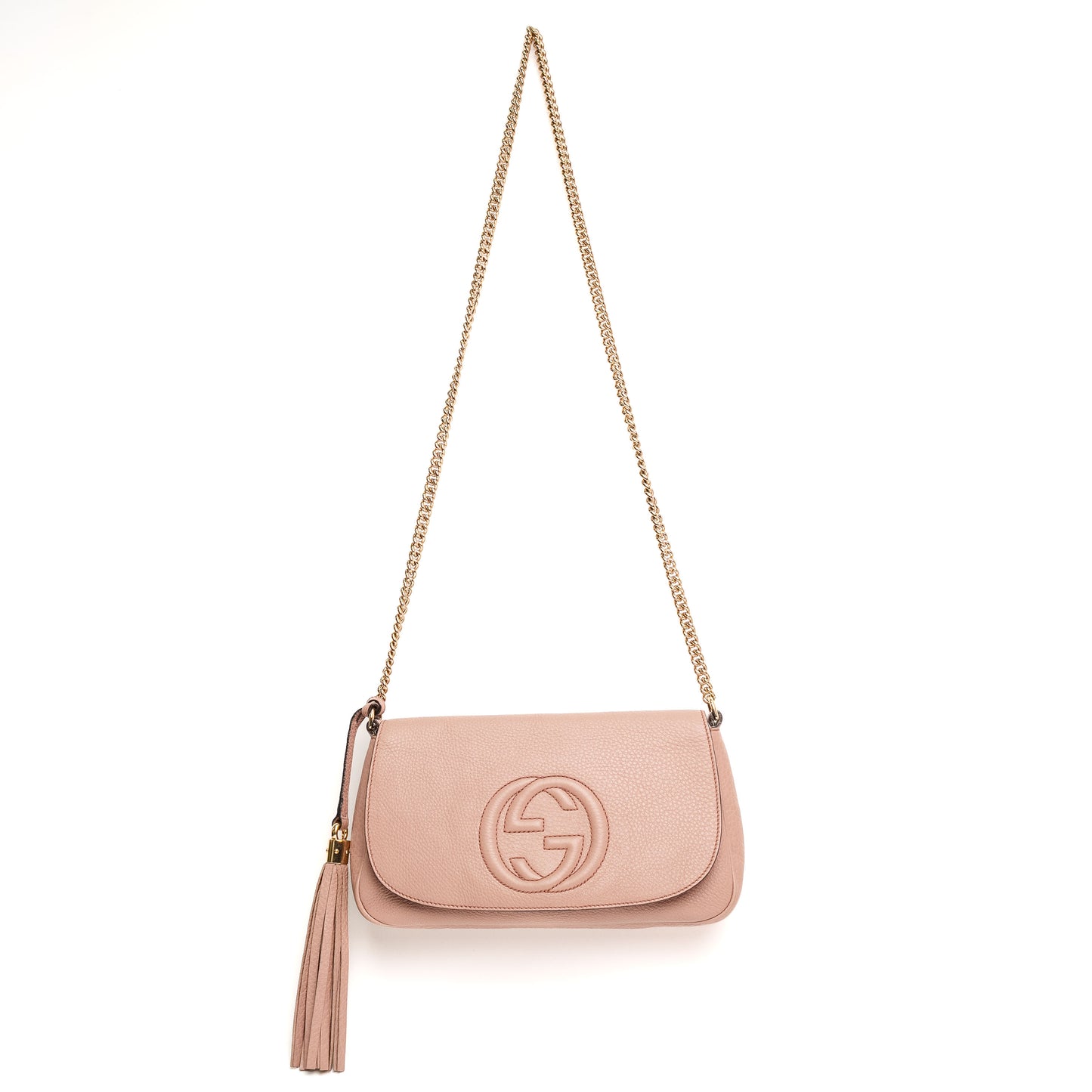 Gucci Soho Pink Leather Shoulder Bag