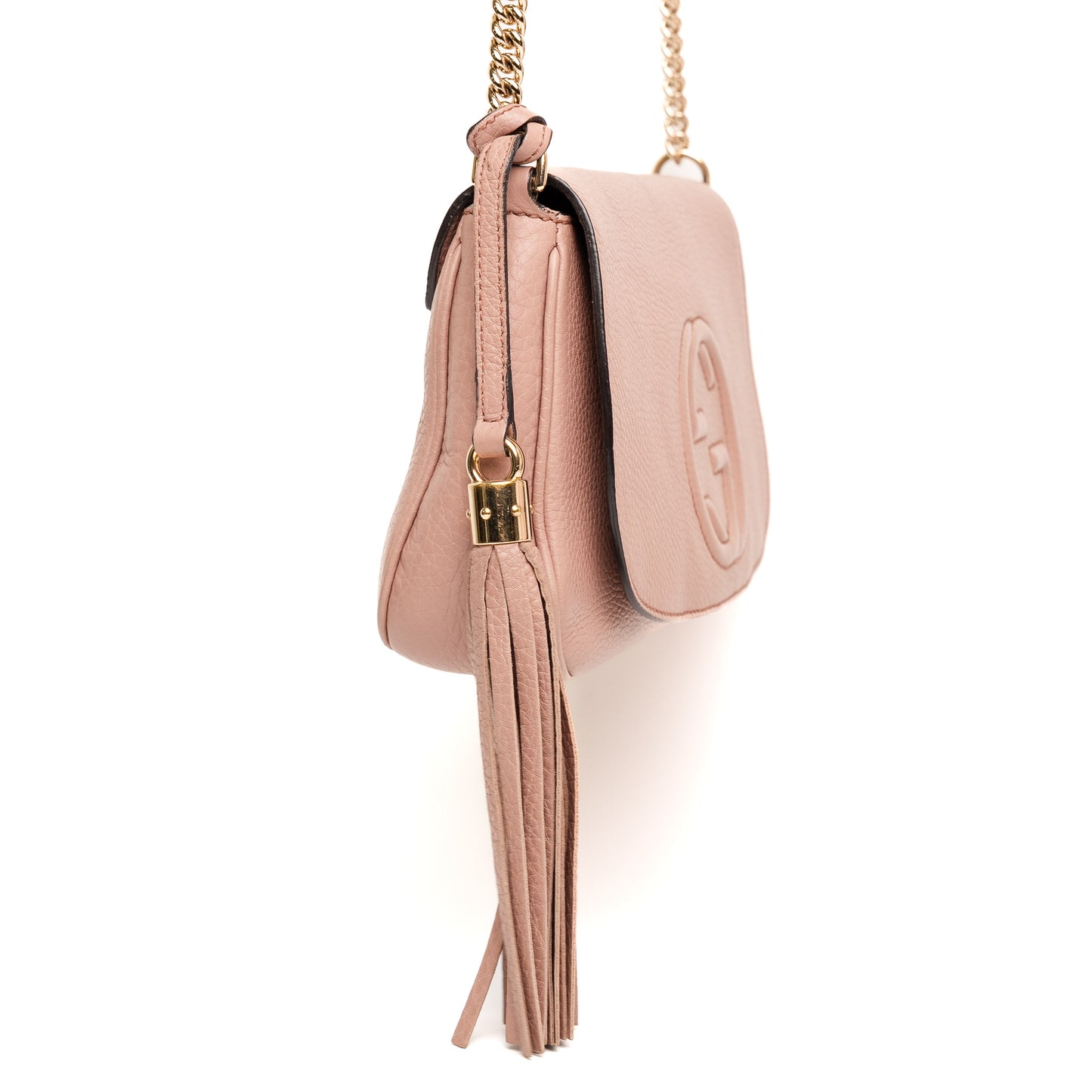 Gucci Soho Pink Leather Shoulder Bag