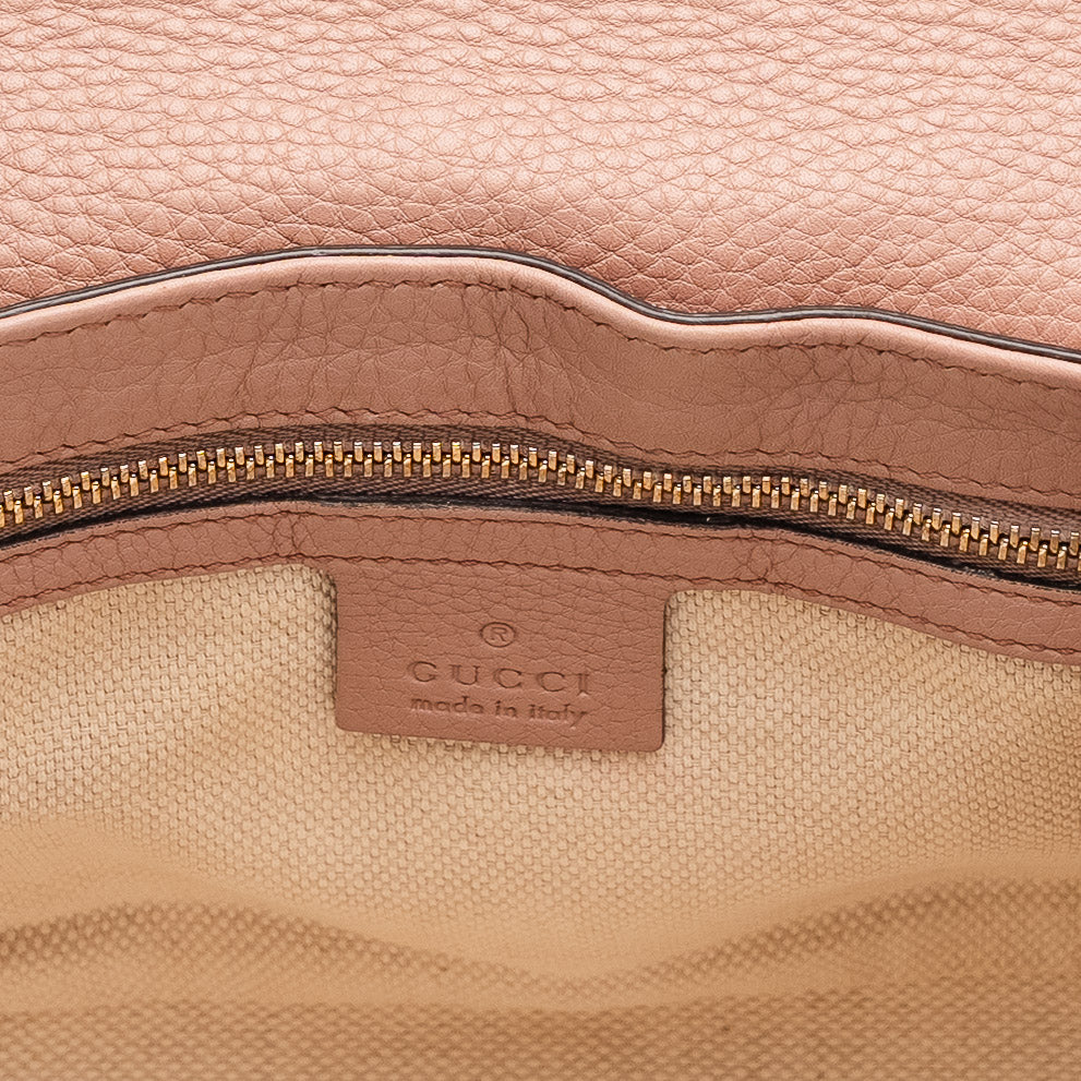 Gucci Soho Pink Leather Shoulder Bag