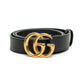 Gucci Marmont Double G Leather Belt
